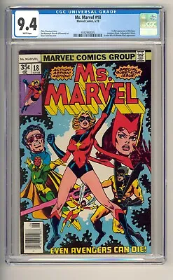 MS. Marvel #18 CGC 9.4 1978 1st Full Mystique HOT! • $350