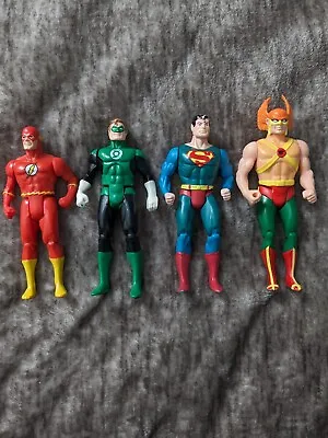 DC Super Powers FLASH SUPERMAN HAWKMAN GREEN LANTERN Lot By Kenner 1984. WORKS • $21.95