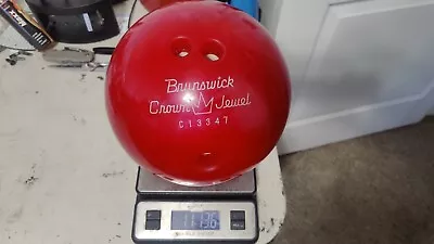 Vintage Brunswick Crown Jewel Bowling Ball 12lb Pink Swirl • $3.99