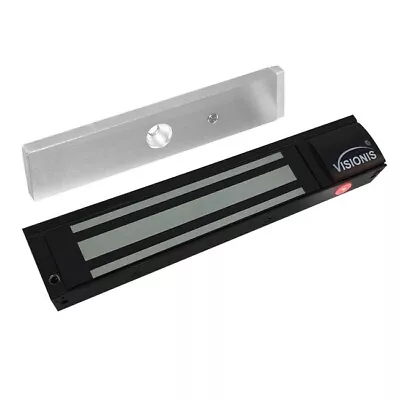 VIS-ML600LED-BL – Black 600lbs Indoor Electromagnetic Lock With LED Sensor • $48.41