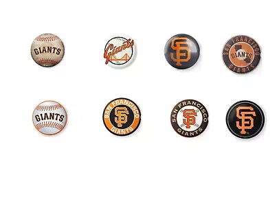San Francisco Giants MLB Pin Back Buttons Pins 1.25” 8 Pack Bay Area Baseball • $6.99