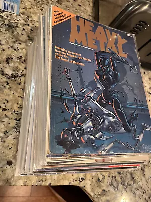 Vintage Heavy Metal Magazine Lot (24) 70's - 80's Includes #1 + Special Editions • $349.99
