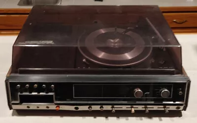 Vintage Sears AM/FM Stereo System Record Player W/ AUX & Non-working 8-track • $49.99