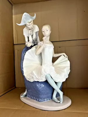 NAO By LLADRO Figurine Entitled 'A Dream Come True' Ballerina And Jester 12  Hig • £49.99