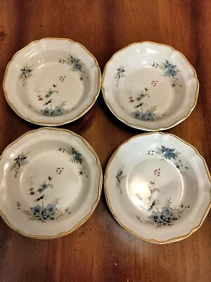 (4) Soup Cereal Salad Bowls Mikasa Garden Club Day Dreams EC 461 Blue Flowers • $21.81