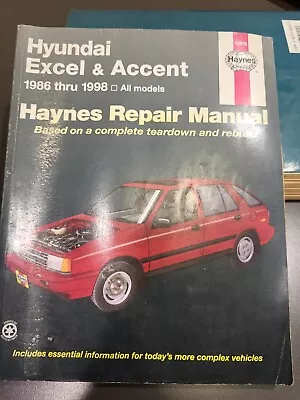 Hyundai Excel & Accent 86-98 Haynes Repair Manual 43015 • $5.99