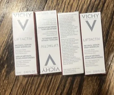 4 Vichy Liftactiv Retinol Serum Deep Wrinkles TRAVEL SIZE 0.16oz 5ml • $14