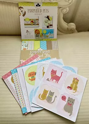 Craftwork Cards 'Pampered Pets' Cute Cats & Dogs Card Making Set Total 54 Sheets • £12