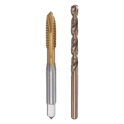 M6 X 1 Spiral Point Thread Tap And 5.0Mm Drill Bit Set Metric Titanium Plated • $12.47