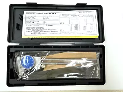 6  .001  Grad. Blue Face Dial Caliper W/case Mituotyo - 505-742-51j Japan New • $115