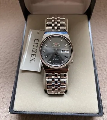 CITIZEN Automatic-Day/Date Japan Men Watch - Stainless Steel Grey Dial - £89.99 • £89.99