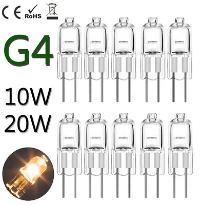 £4.27 • Buy G4 10X 20X Halogen Bulbs Capsule Lamps Light Lamp 10W 20W Watt 12V Volt 2 Pin UK