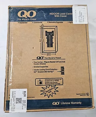 Square D QO 125-Amp 12-12 Indoor Main Lug Plug-on Neutral Load Center • $89.99