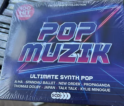 Pop Muzik - Ultimate Synth Pop Various Artists 5x Cd Album(2019) New / Sealed • £3.75