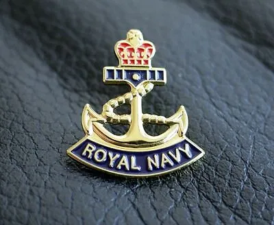 THE ROYAL NAVY BADGE ANCHOR DESIGN Military BADGE RN HM VETERAN • £2.99