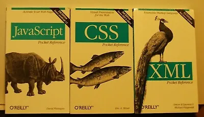 Javascript CSSXML Pocket Reference Paperbacks PACKAGE Pre-owned **REDUCED** • £7