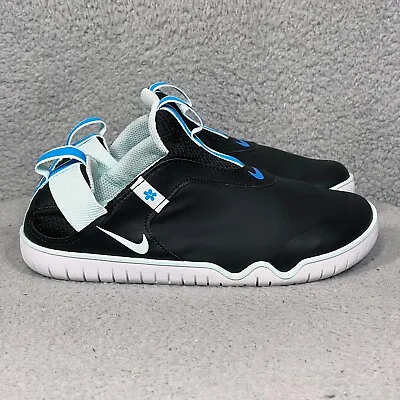 Nike Zoom Pulse Mens Size 5.5 Slip On Medical Shoes Sneakers Black Blue • $37.40