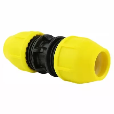 3/4 In. IPS DR 11 Yellow Poly Gas Pipe Coupler - Underground Gas Line Fittings • $33.26