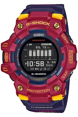 CASIO G-SHOCK G-SQUAD GBD-100BAR-4JR FC BARCELONA MATCHDAY Men's Watch Resin NEW • $253.91