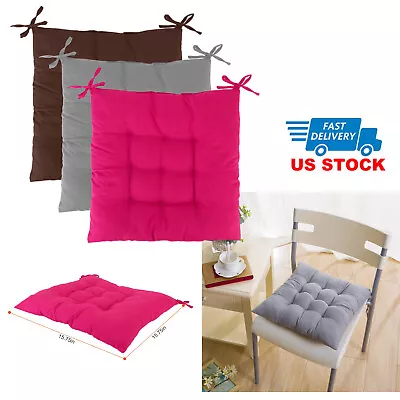 4 Pack Cotton Cushion Breathable Chair Seat Pads Sitting Floor Pillow With Tie • $24.91