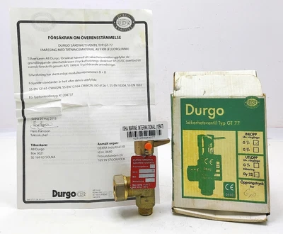 £127.54 • Buy Durgo GT-77 Safety Valve