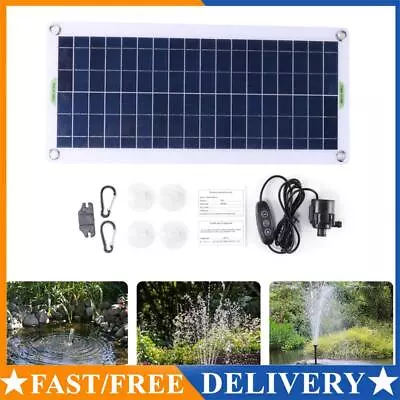 19W 800L/H Aquarium Pump Watering System PET Solar Panel Pump Kits For Fish Tank • $65.77