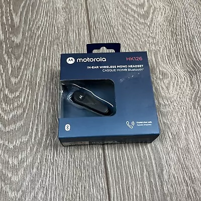 Motorola In-Ear Bluetooth Wireless Mono Headset HK126 - Black Lightweight • $29.99