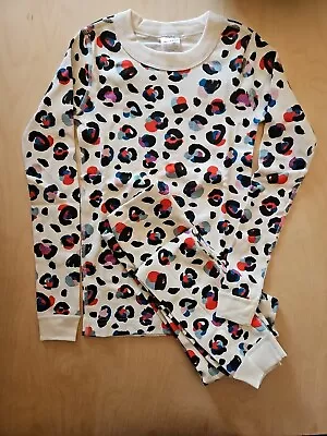 Nwot Hanna Andersson Halloween Colorful Leopard Unisex Long John Pajamas 130 8 • $32.99