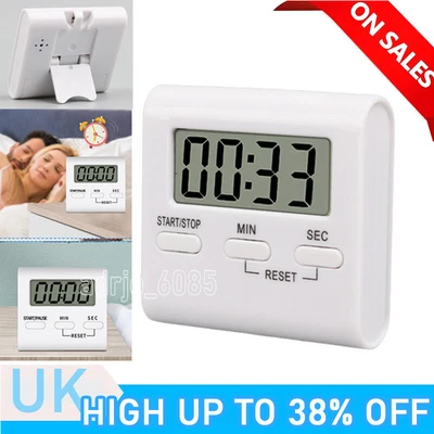 £3.70 • Buy Magnetic Digital Kitchen Timer Alarm Clock Minute Countdown LCD For Cooking