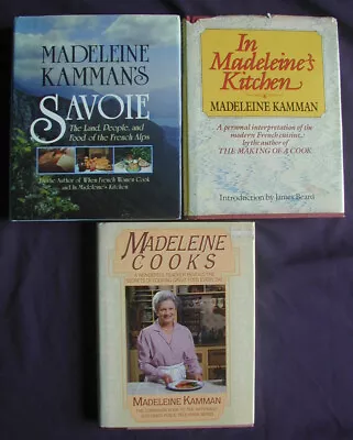 3 Madeleine Kamman Cookbooks In Madeleine's Kitchen Savoie Madeleine Cooks HC/DJ • $18