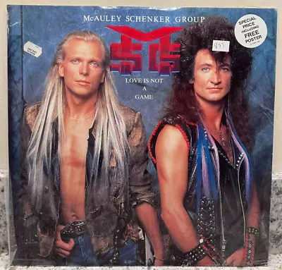 McAuley Schenker Group ‎– Love Is Not A Game ; 12  UK SINGLE SEALED • $28