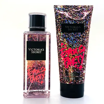 2-Pack Victoria's Secret EAU SO PARTY Fragrance Body Mist & Body Lotion Set • $37.95