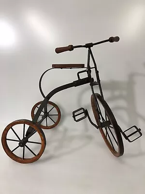 Antique Child's Tricycle W Wood & Iron Wheels / Frame • $20