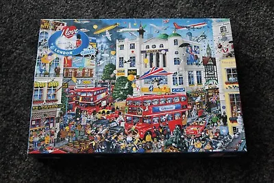 Gibsons Jigsaw Puzzle  I Love London  Mike Jupp 1000 Pcs. • £5