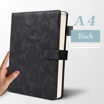 Thick Leather Vintage Journal A4/A5 Notebook Lined Paper Diary Business Planner • $51.99