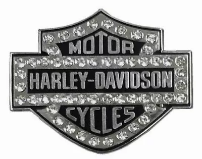 Harley-Davidson Rhinestone Embellished Bar & Shield Pin | X-Small - 8009205 • $13.76