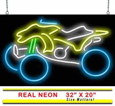 Large ATV Neon Sign | Jantec | 32  X 20  | Dirt Bike Store Shop Man Cave Bar Pub • $429