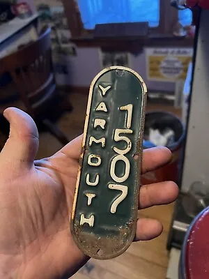 Old Vintage Yarmouth 1507 Massachusetts Mass MA Bicycle Bike License Plate Tag • $99.99