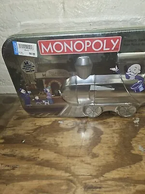 Damaged SEALED Monopoly Collector's Edition EMBOSSED Train Tin Hasbro 2003 NIB • $45