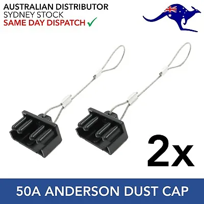 $7.95 • Buy 2 X Dust Cap Black Anderson Plug Cover Style Connectors 50AMP Battery Caravan