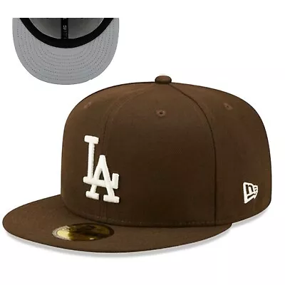 Los Angeles Dodgers New Era 59FIFTY Fitted Hat - Brown • $37