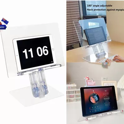 $25 • Buy Acrylic Adjustable Laptop Stand Book Reading Stand Computer Tablet IPad Holder 