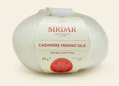£4.99 • Buy SIRDAR CASHMERE MERINO SILK DK Knitting Crochet - ALL COLOURS WOOL YARN