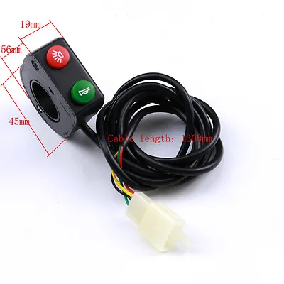 12V Horn Headlight On/Off Kill Switch Button 7/8  Handlebar Pit Bike Scooter • $9.73