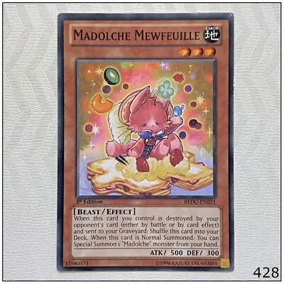 Madolche Mewfeuille - REDU-EN021 - Common 1st Edition Yugioh • $1.61