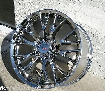 Chrome C7 Z06 Corvette Wheels SET 18x8.5/19x10   FITS C6 2005-2013 C6 BASE/Z51 • $1219