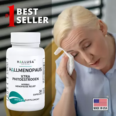 HALLMENOPAUS - Menopause Support - Hormone Balance - 30 Caps • $17.98