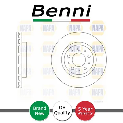 1x Brake Disc Front Benni Fits Volvo V70 850 C70 S70 960 V90 S90 91407593 • $41.37