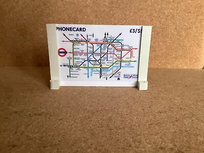 Model Railway Billboard Kit Incorporating London Underground Map Phonecard • £9.99