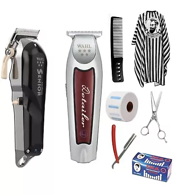 Wahl Senior And Detailer Barber Cordless Hair Clipper Set - Cutting Kit • $649